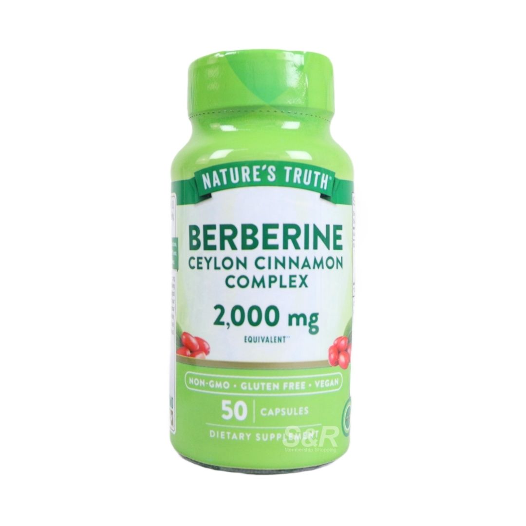 Nature's Truth Berberin Ceylon Cinnamon Complex 2000mg 50 capsules